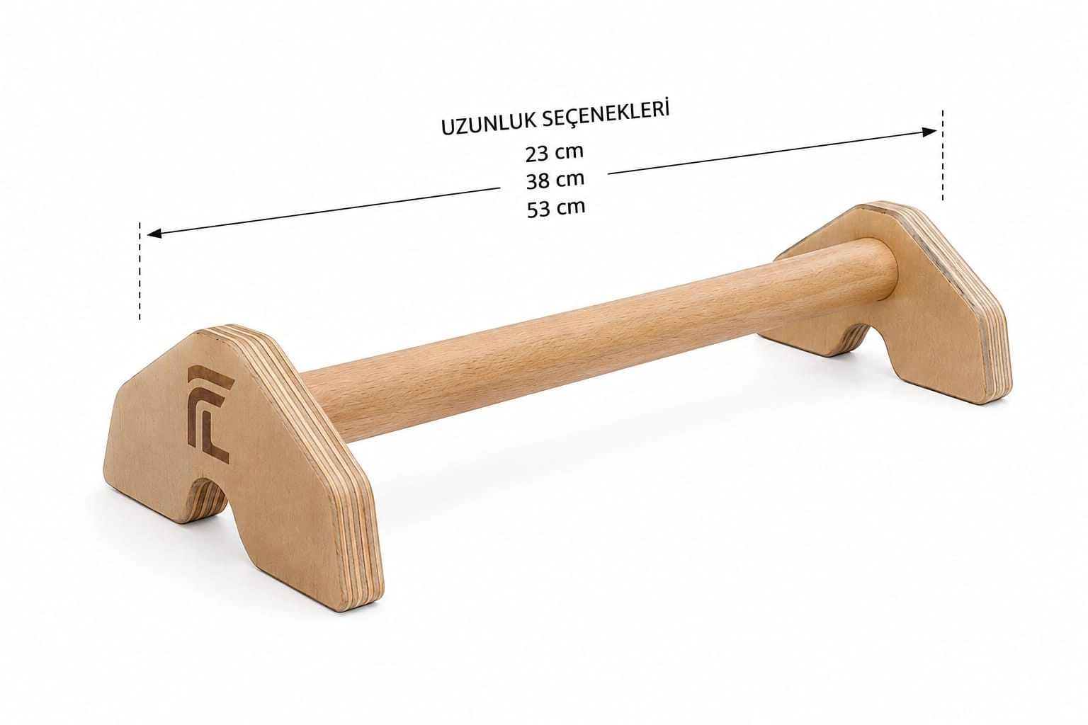 Ahşap Şınav Barı (Push Up Bar) – Kaymaz ve Dayanıklı Paralel Bar