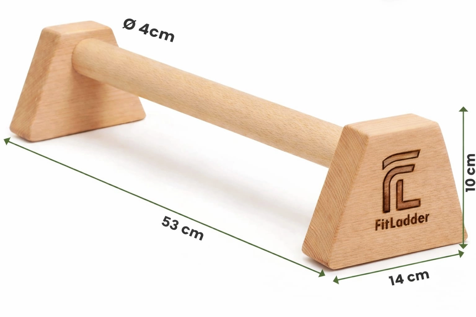 Ahşap Şınav Barı (Push Up Bar) – Kaymaz ve Dayanıklı Paralel Bar